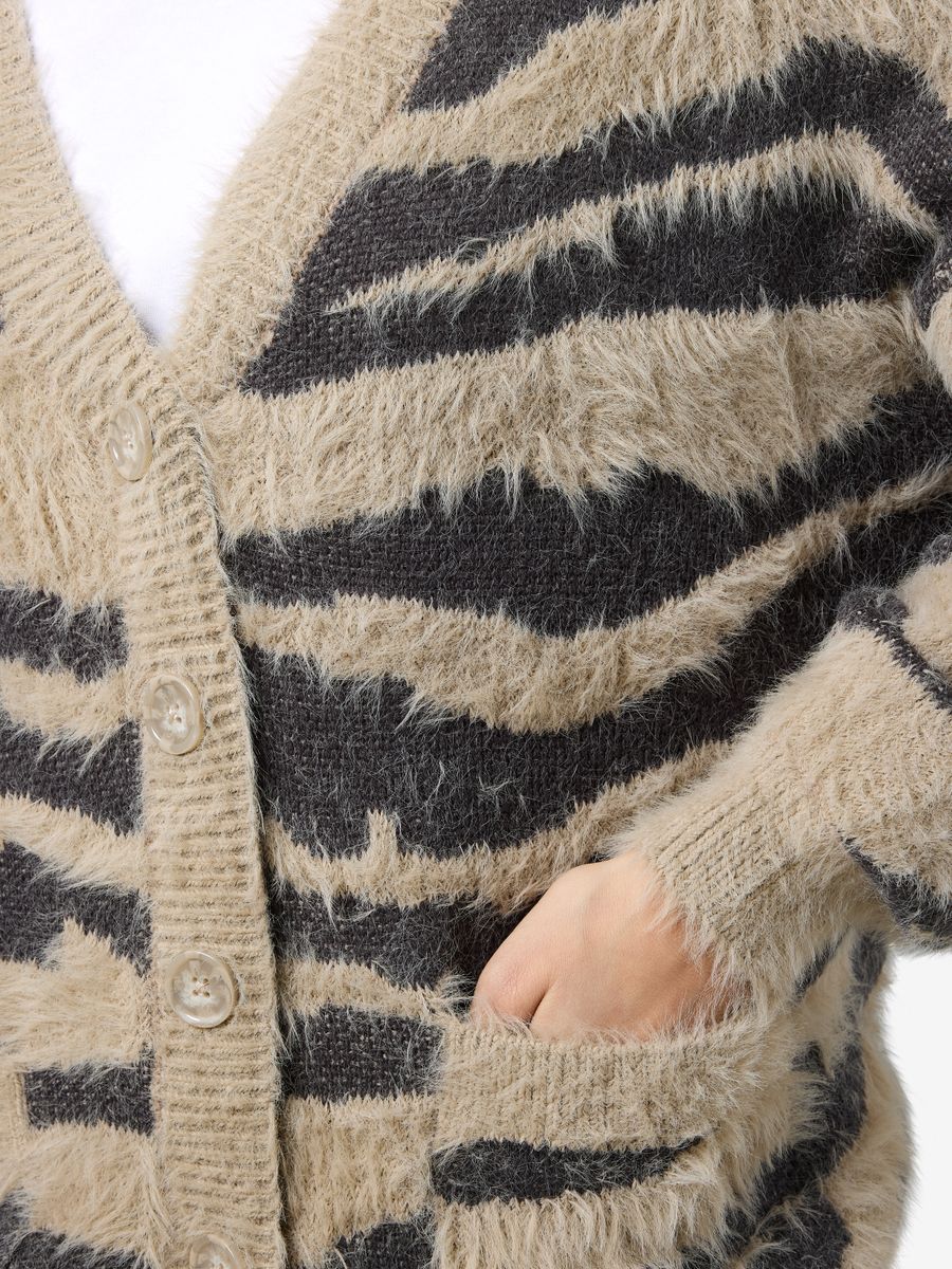 NMFLYNN L/S V-NECK KNIT CARDIGAN NO
