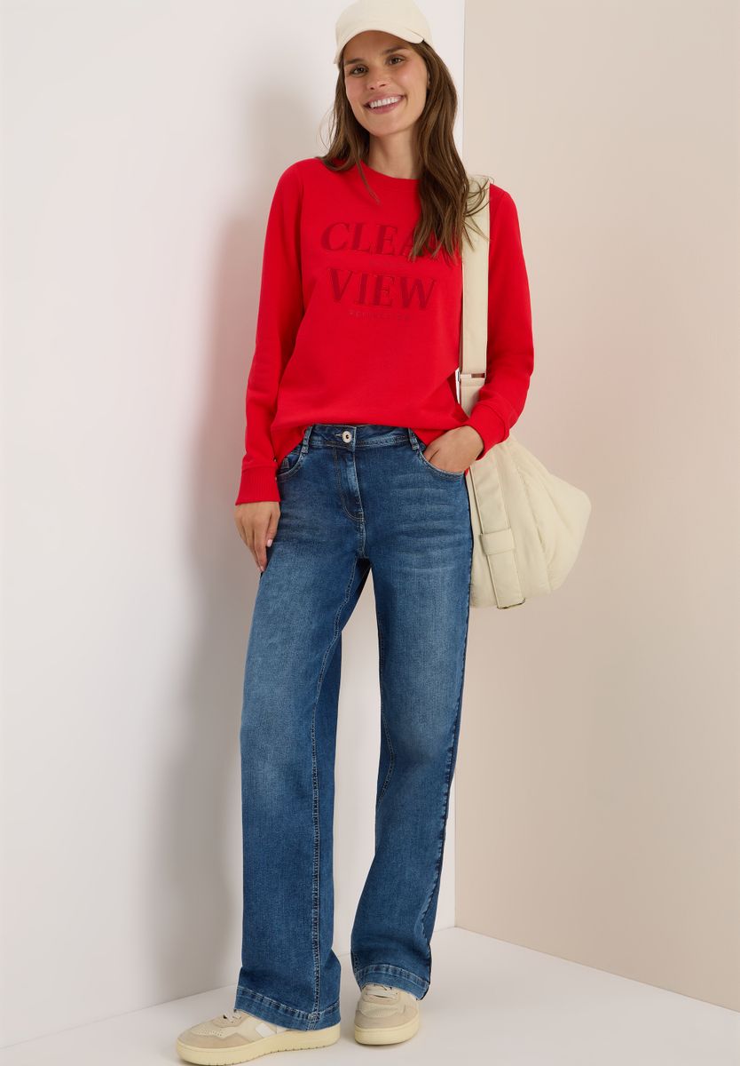 Sweatshirt mit Wording