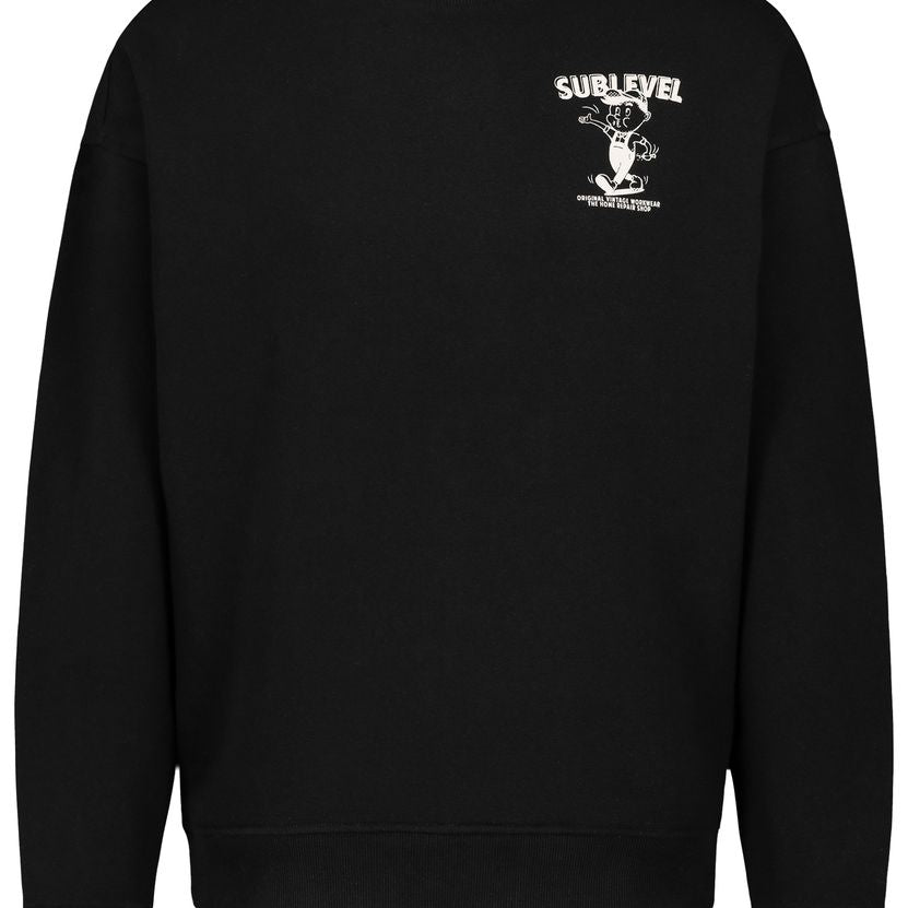 HAKA Sweat, Rundhals mit Ribblende,