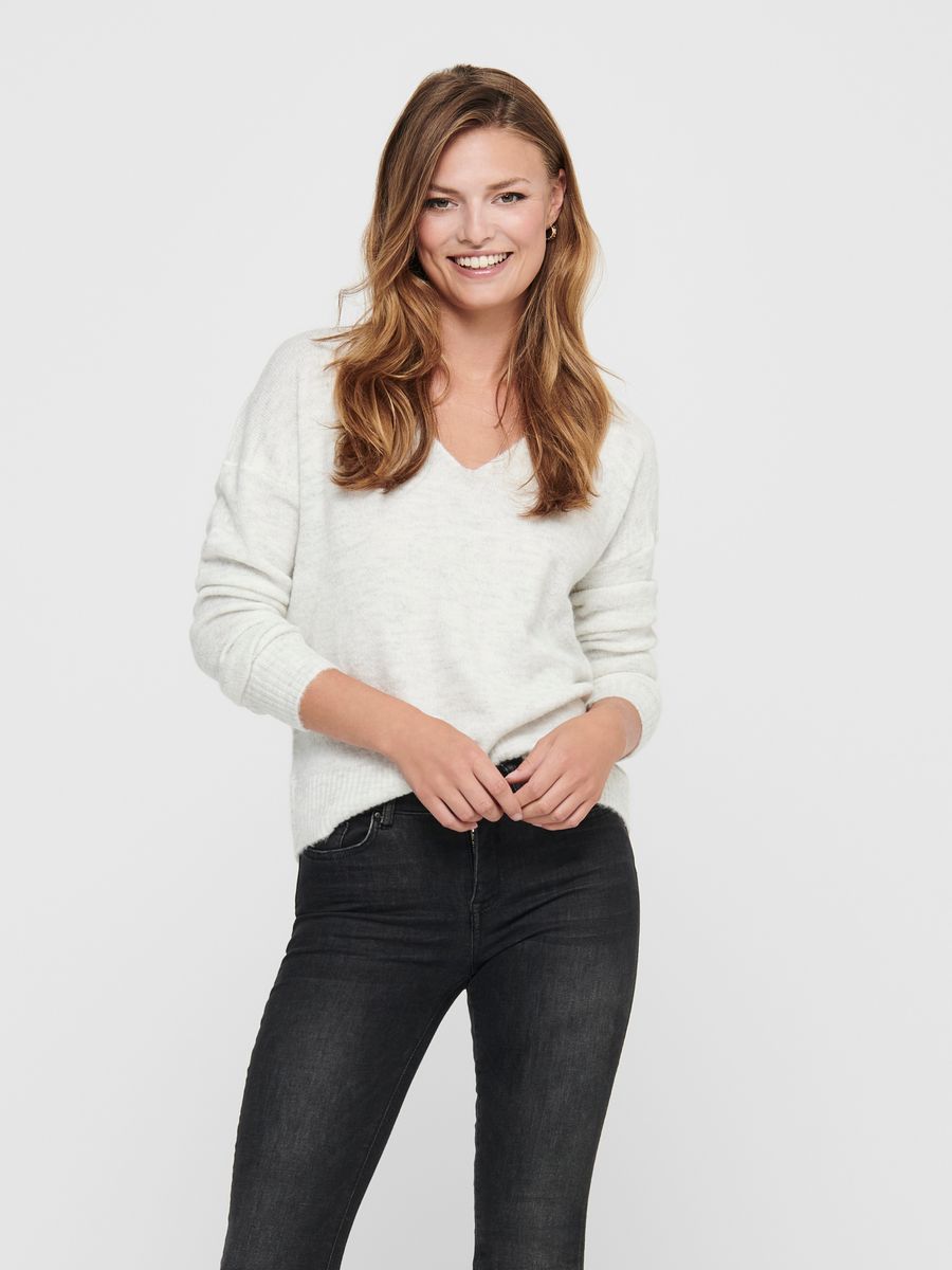 JDYELANORA L/S V-NECK PULLO. KNT NO