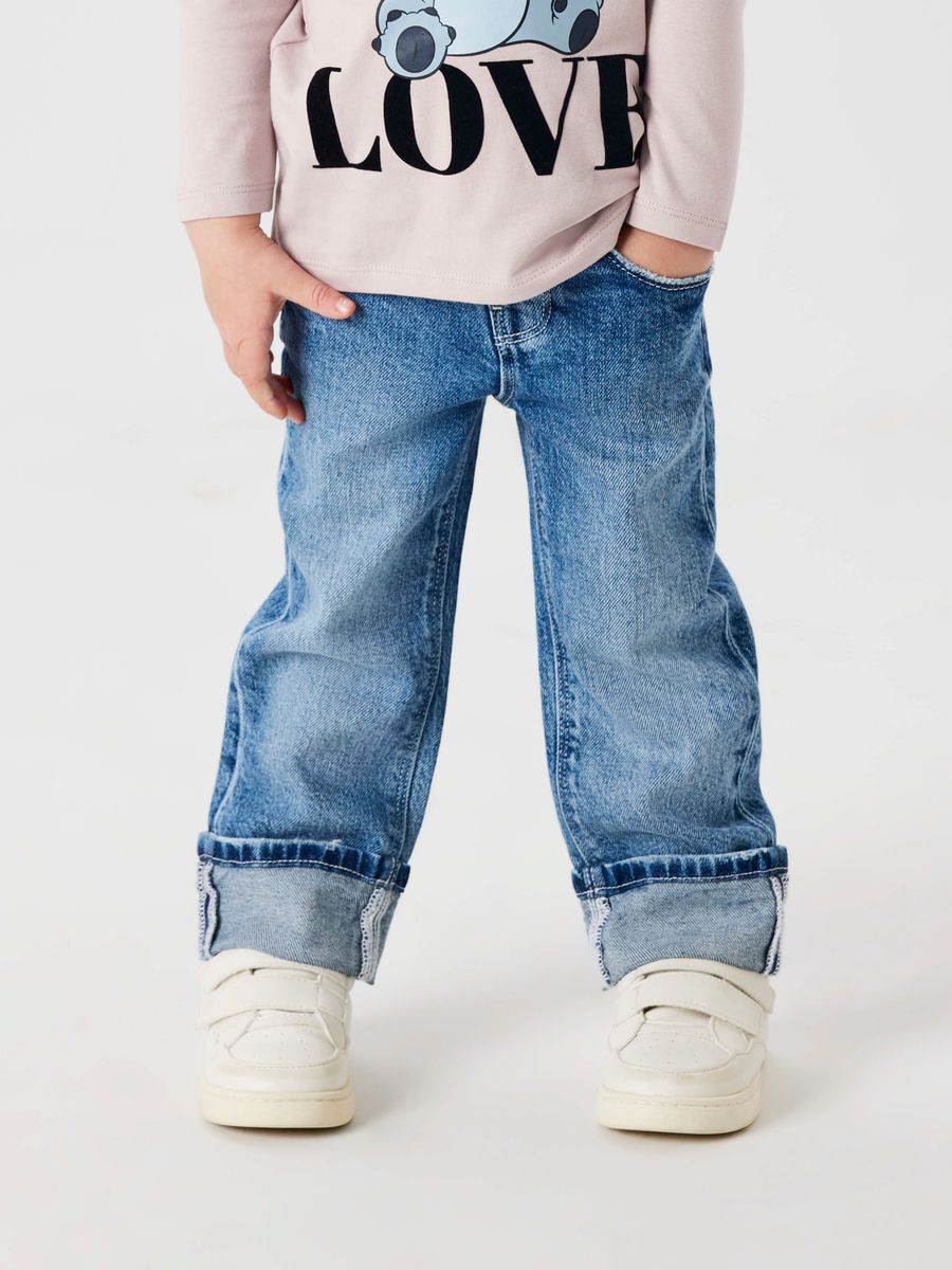 NMFROSE STRAIGHT FOLD JEANS 4224-AZ