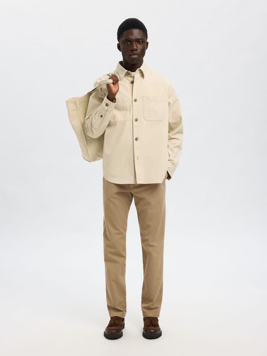 SLHTRAVIS TWILL OVERSHIRT LS NOOS