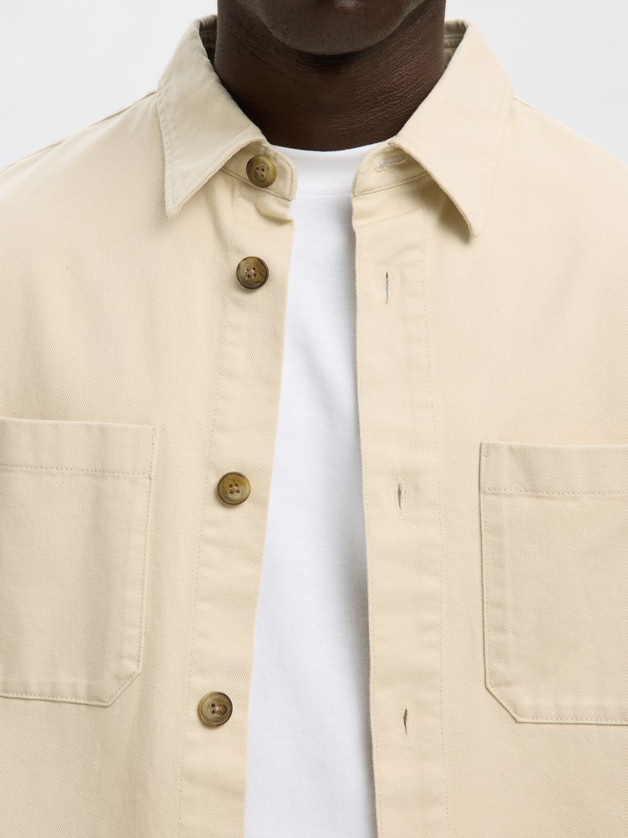 SLHTRAVIS TWILL OVERSHIRT LS NOOS