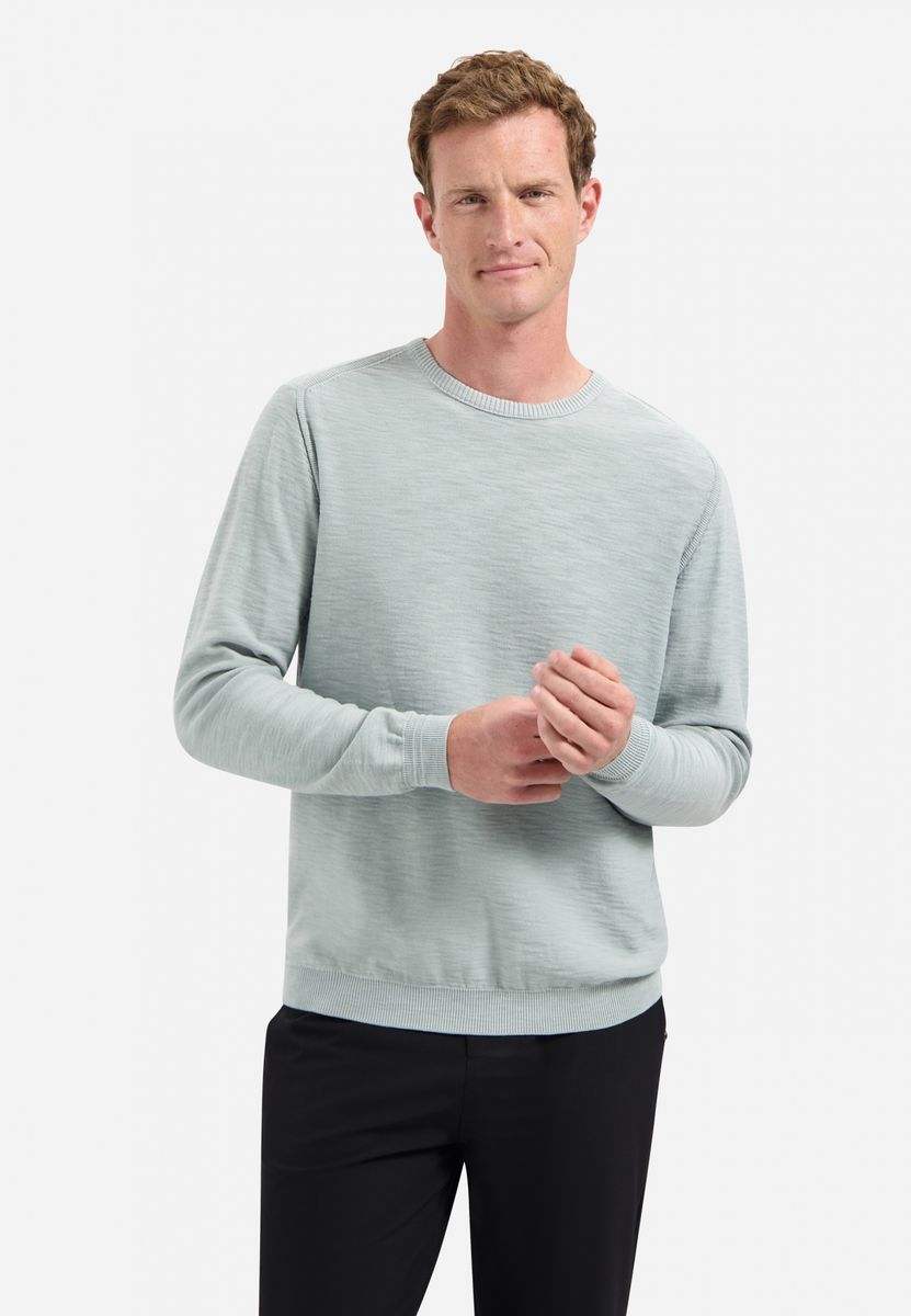 Pullover Crewneck Garment Dyed + Stone Washed
