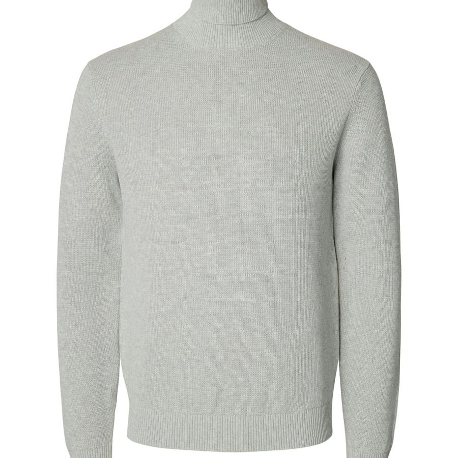 SLHDANE LS KNIT STRUCTURE ROLL NECK