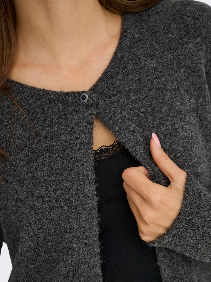 JDYRUE LIFE L/S ONEBUTTON CARDI KNT