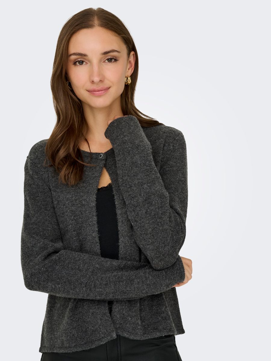 JDYRUE LIFE L/S ONEBUTTON CARDI KNT