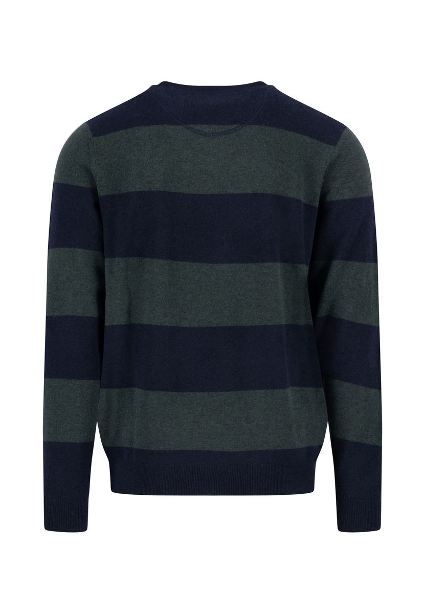 O-Neck, Stripe, Merino Cashmere