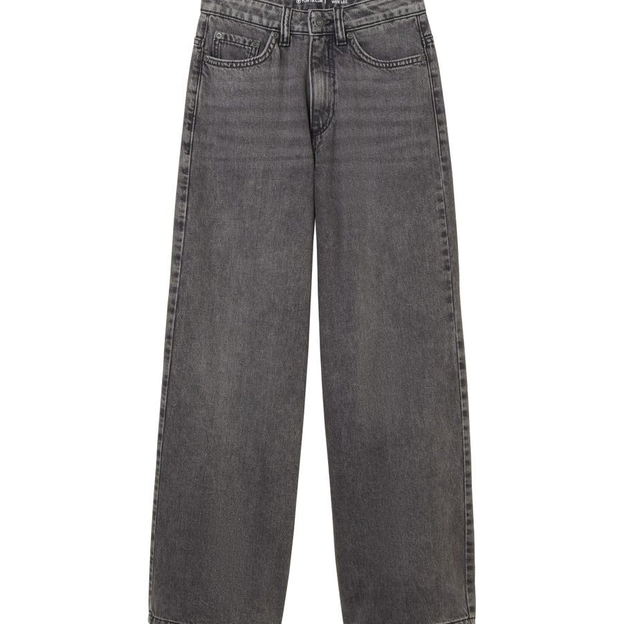wide leg denim pants