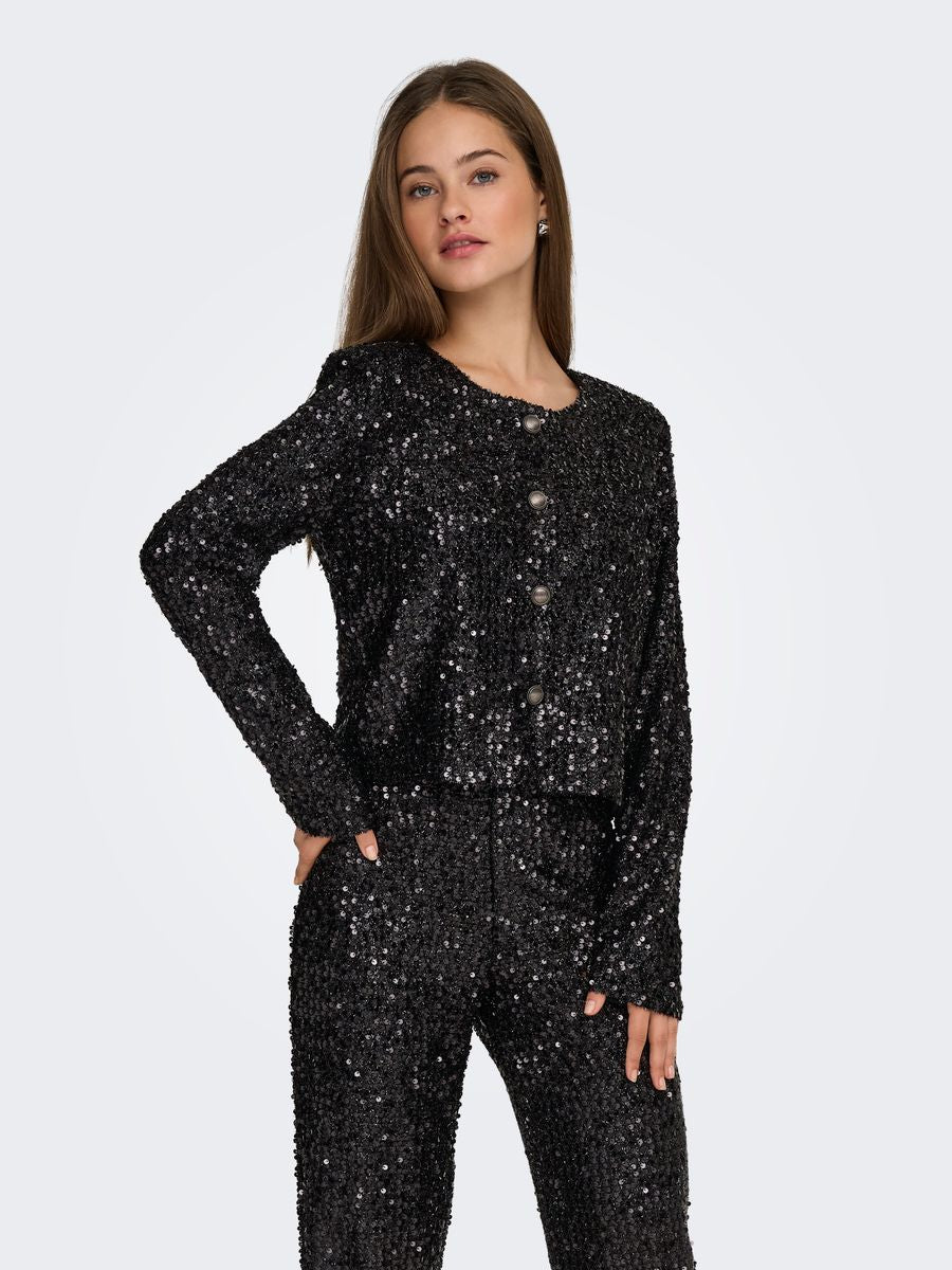 JDYTINA L/S SEQUINS JACKET JRS