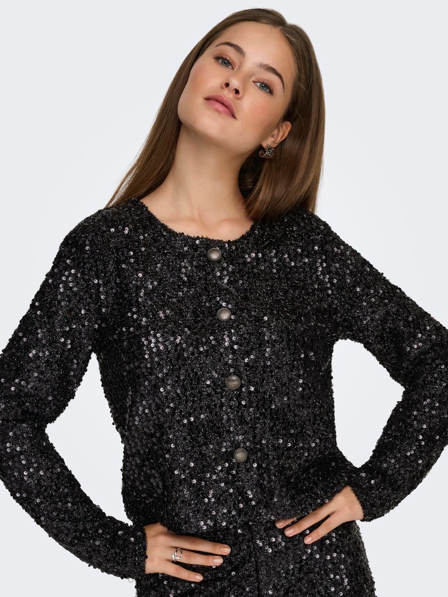 JDYTINA L/S SEQUINS JACKET JRS