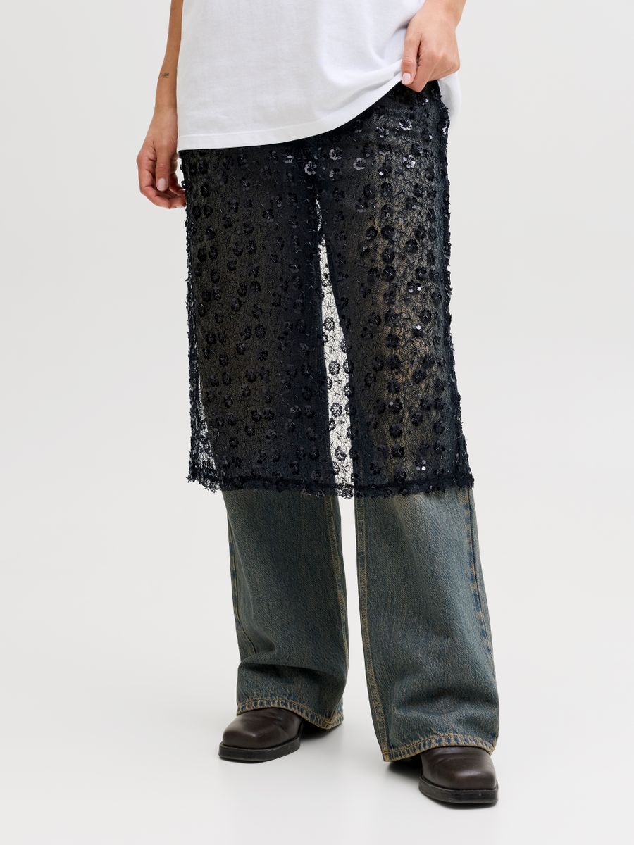 JXDREAM SEQUIN SKIRT WVN