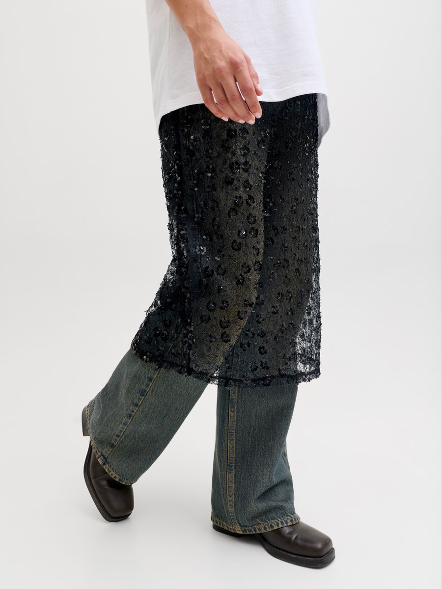 JXDREAM SEQUIN SKIRT WVN
