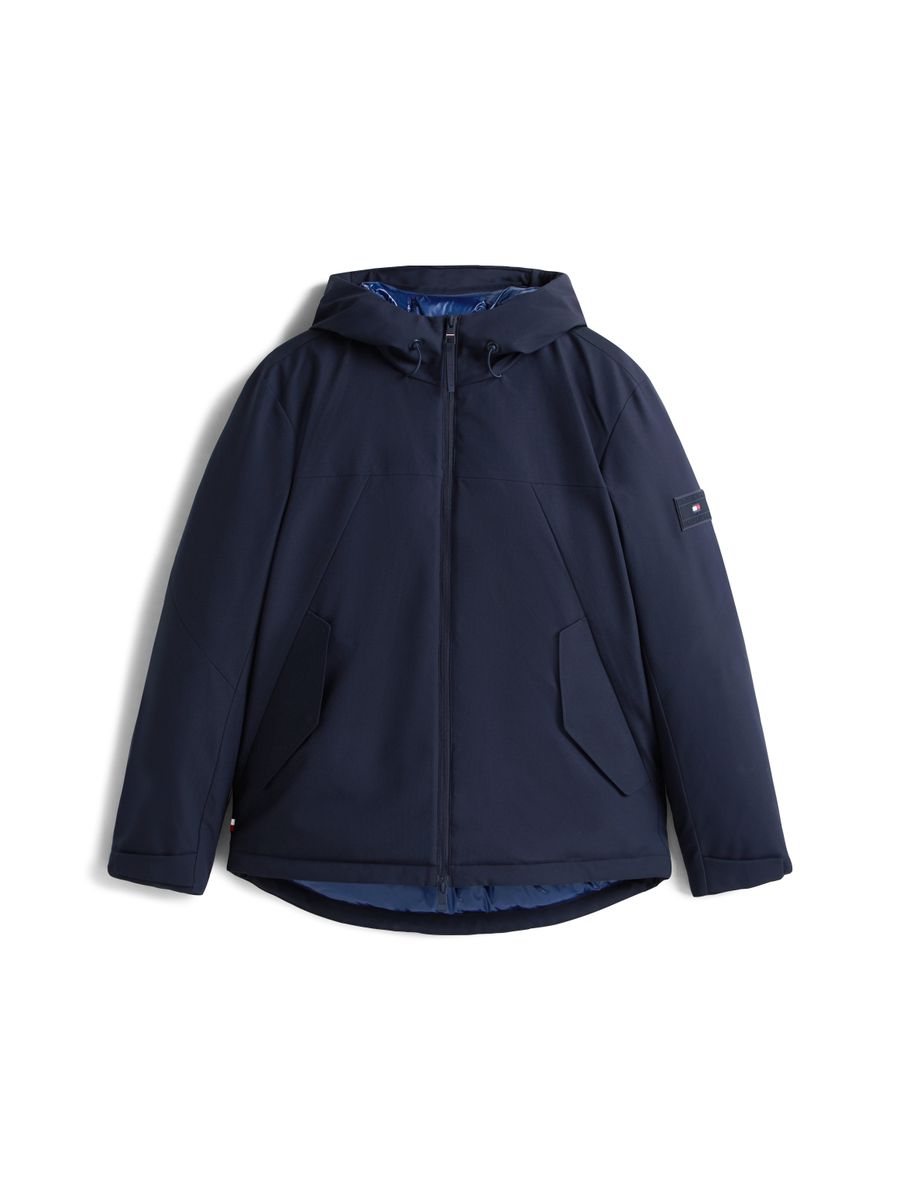 TECH HOODED SHORT PADDED JACKET