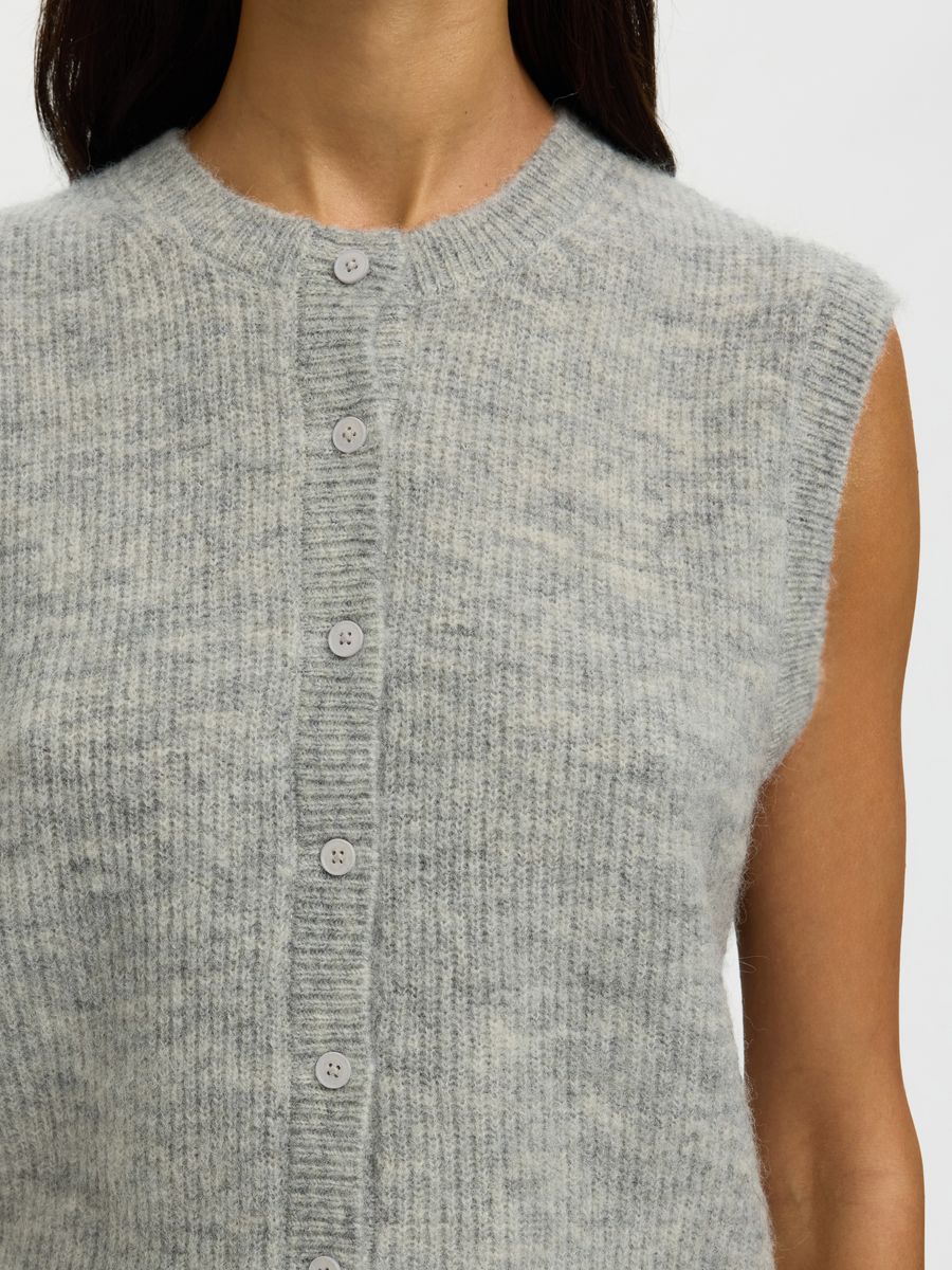 SLFLULU SL BUTTON O-NECK VEST NOOS
