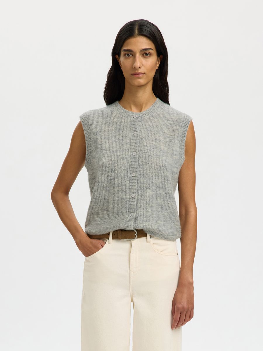 SLFLULU SL BUTTON O-NECK VEST NOOS