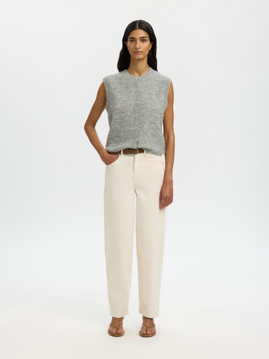 SLFLULU SL BUTTON O-NECK VEST NOOS