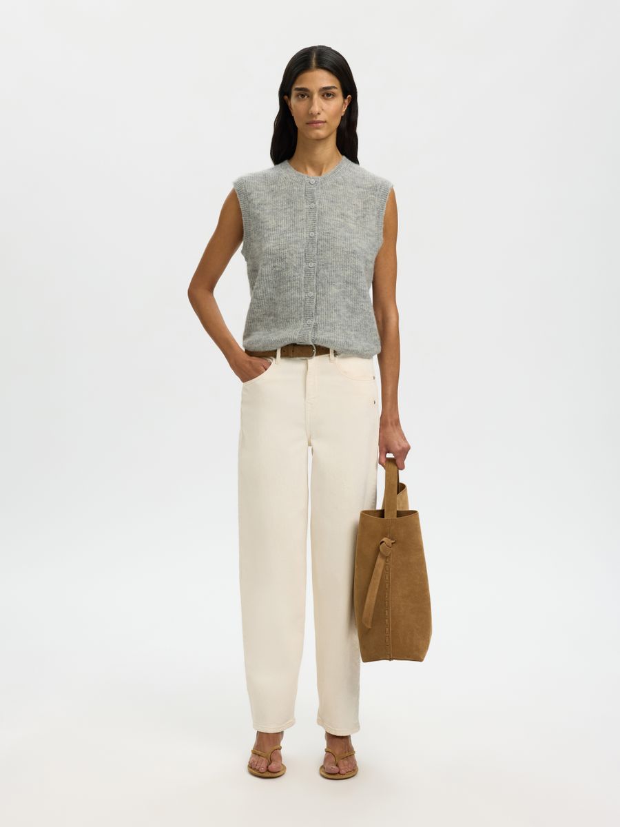 SLFLULU SL BUTTON O-NECK VEST NOOS
