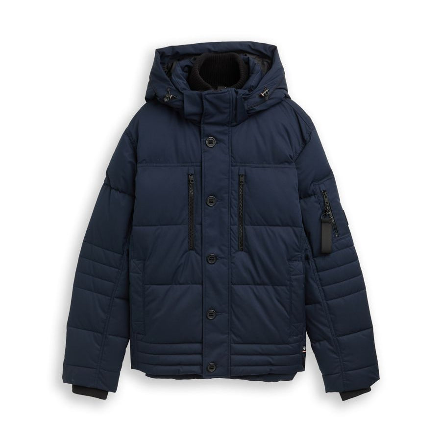 puffer jacket with hood