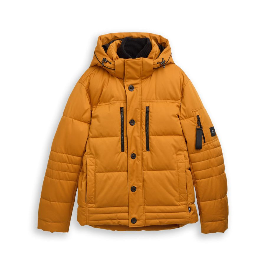 puffer jacket with hood