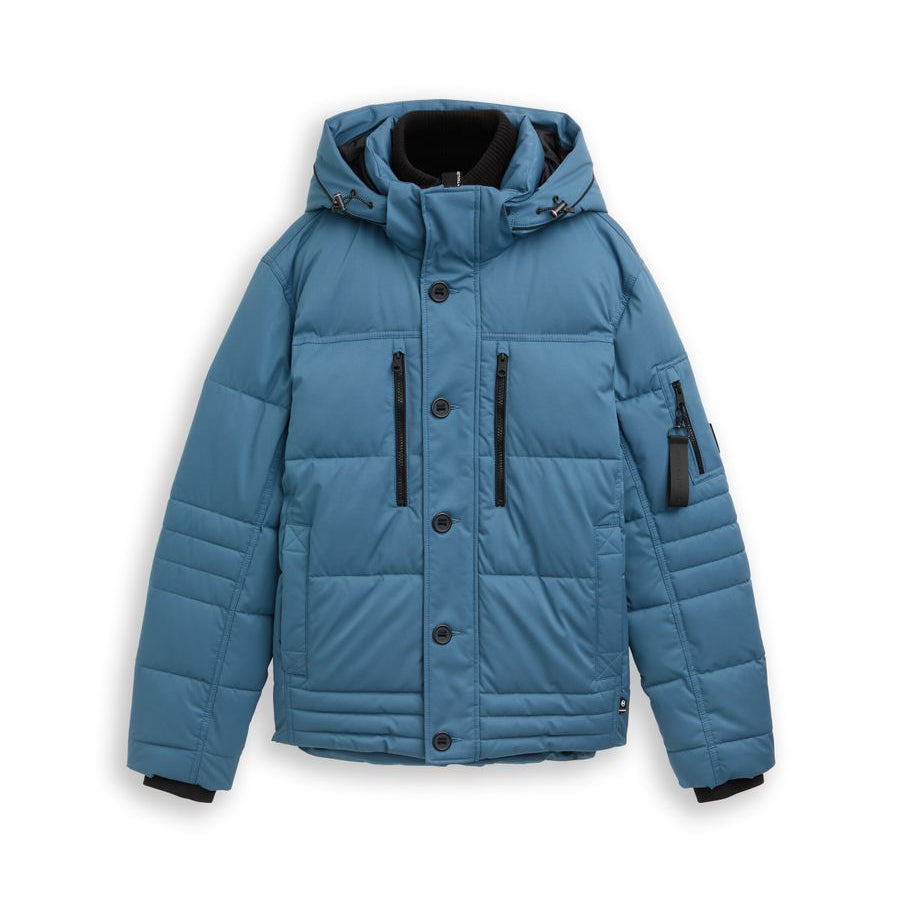 puffer jacket with hood