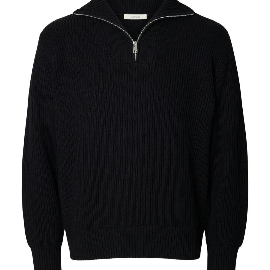 SLMDRY LS KNIT HALF ZIP NOOS
