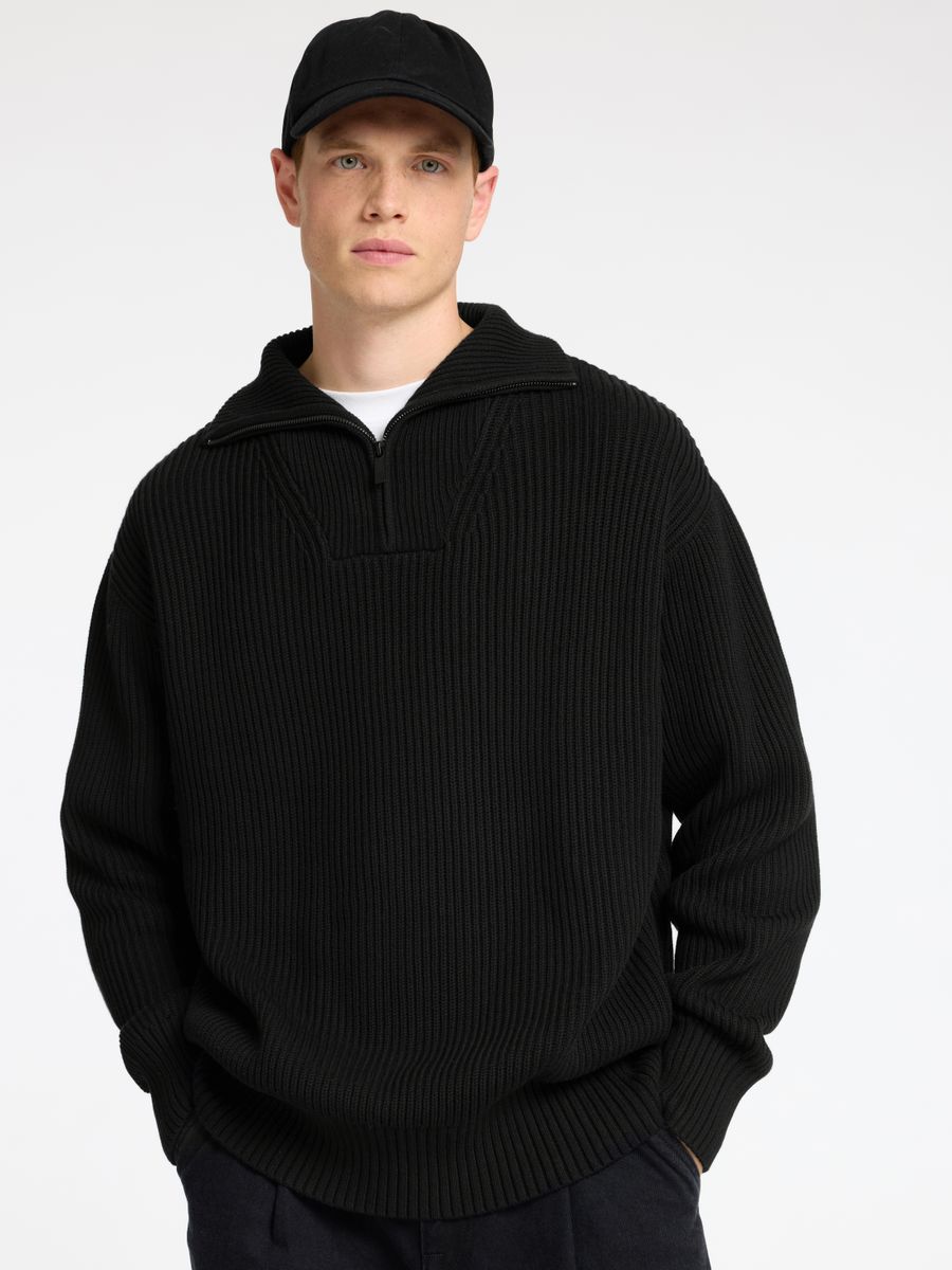 SLMDRY LS KNIT HALF ZIP NOOS
