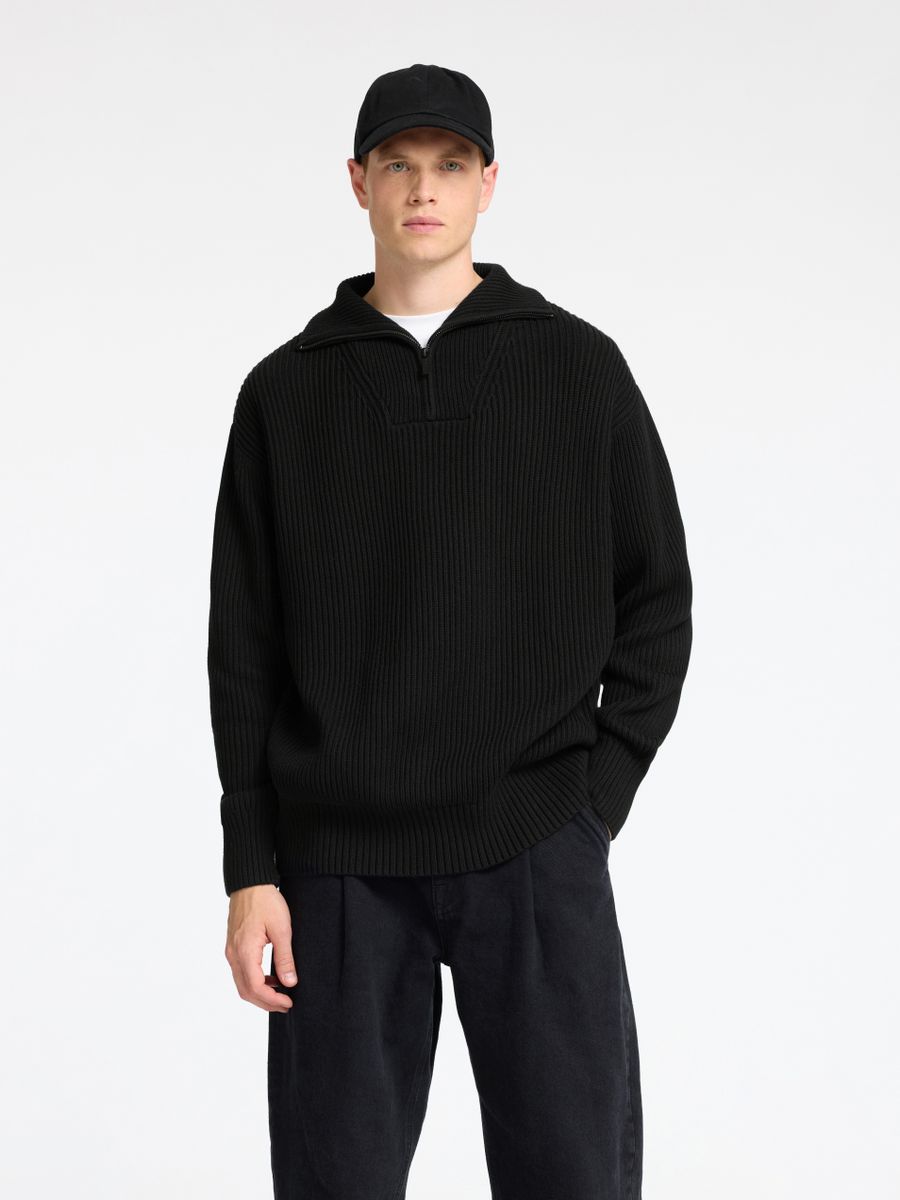 SLMDRY LS KNIT HALF ZIP NOOS
