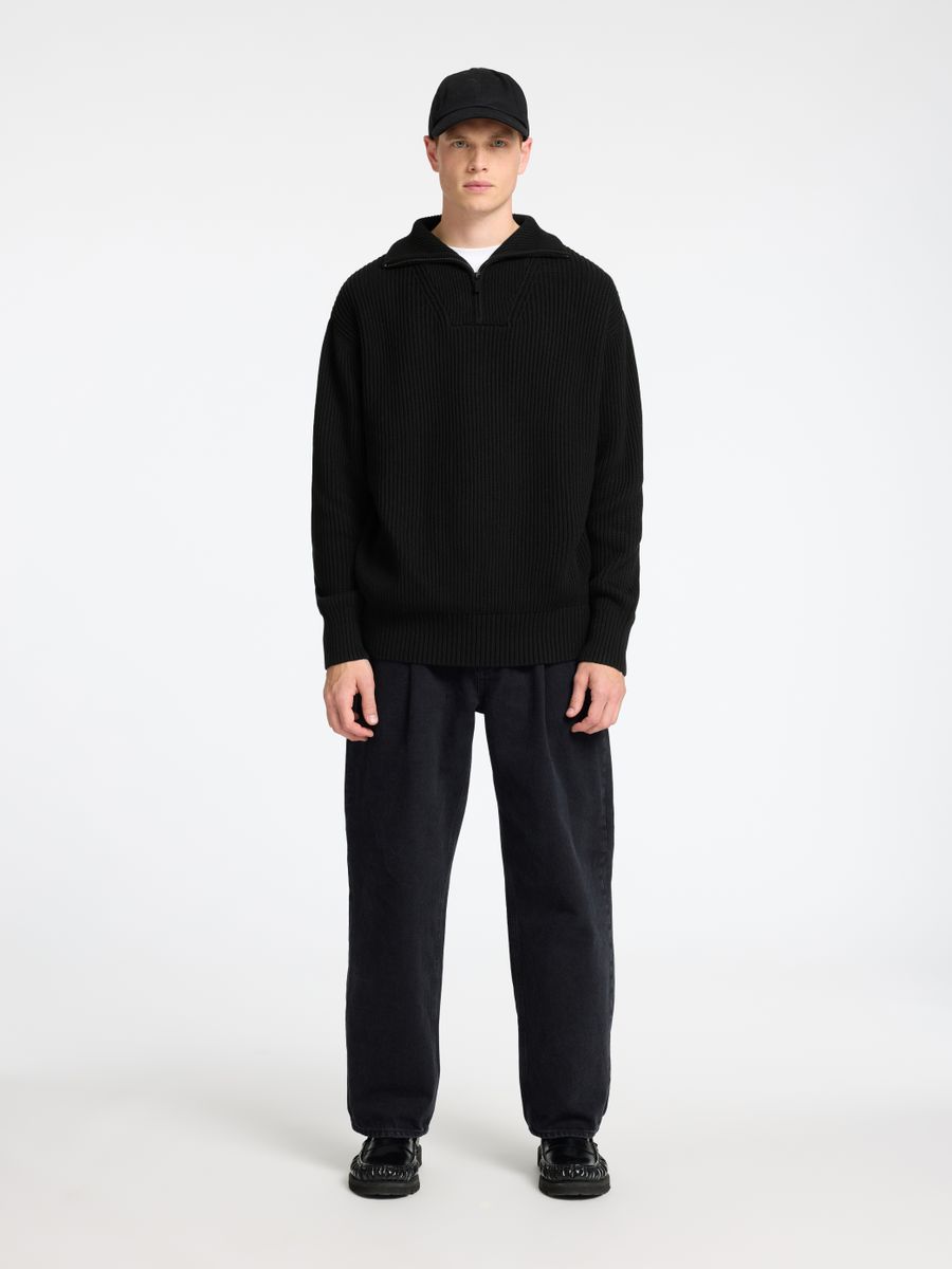 SLMDRY LS KNIT HALF ZIP NOOS