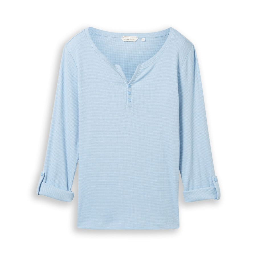 T-shirt stripe henley