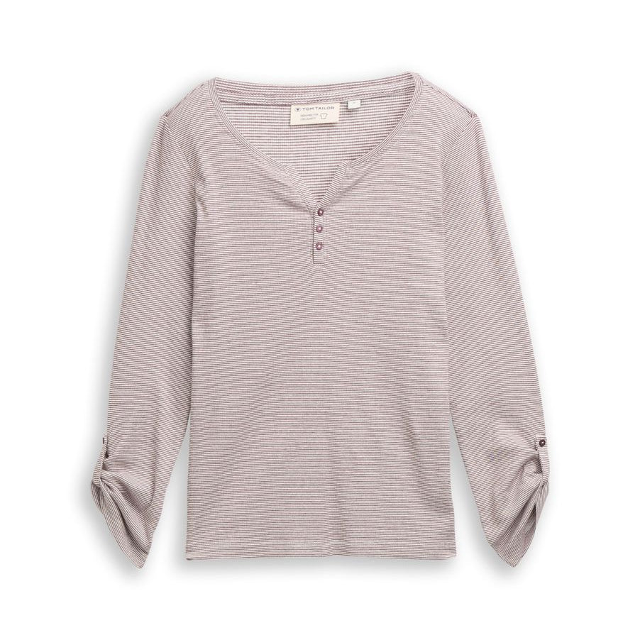 T-shirt stripe henley