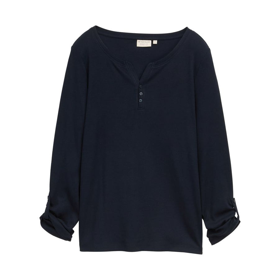 T-shirt stripe henley