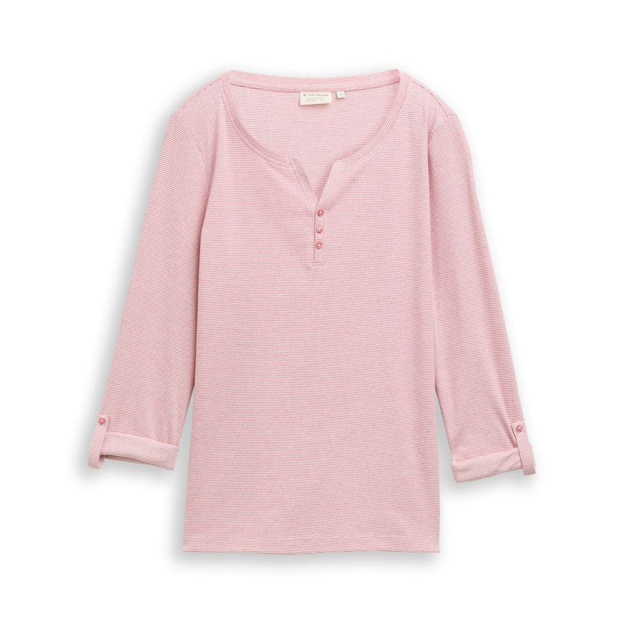 T-shirt stripe henley