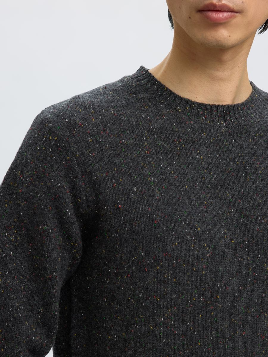 SLHNEIL LS KNIT NEPS CREW NECK
