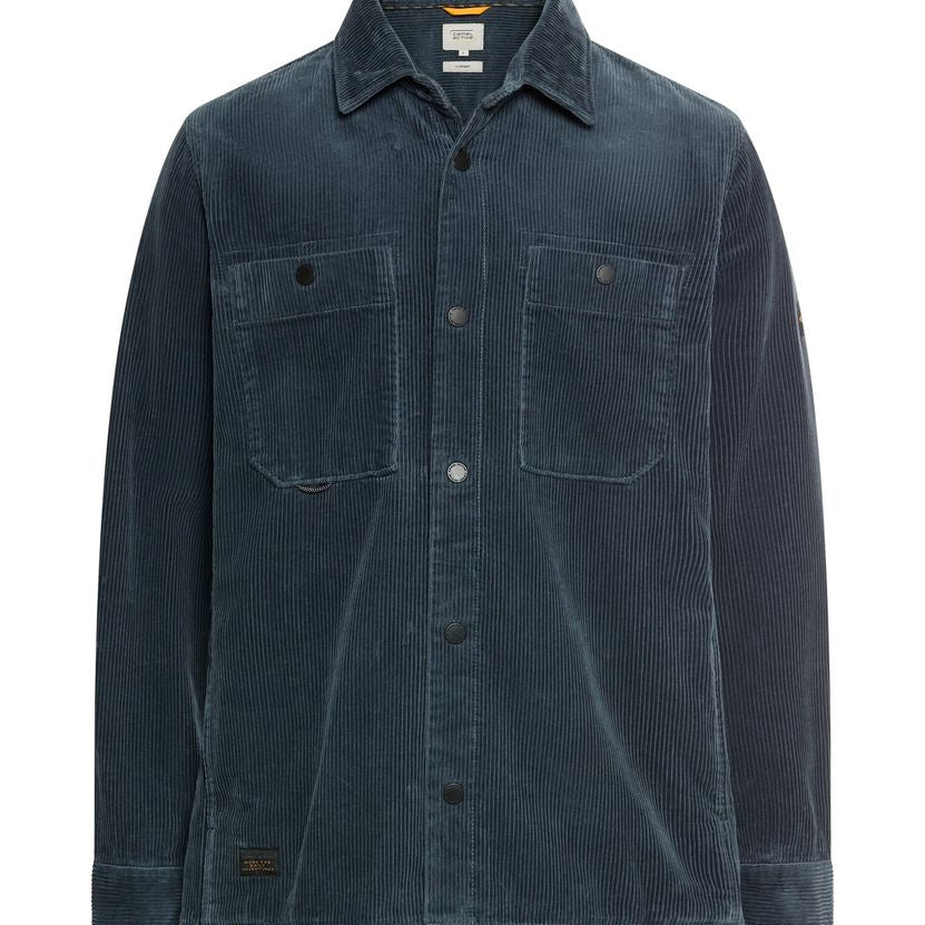 Cord Overshirt mit Druckknöpfen