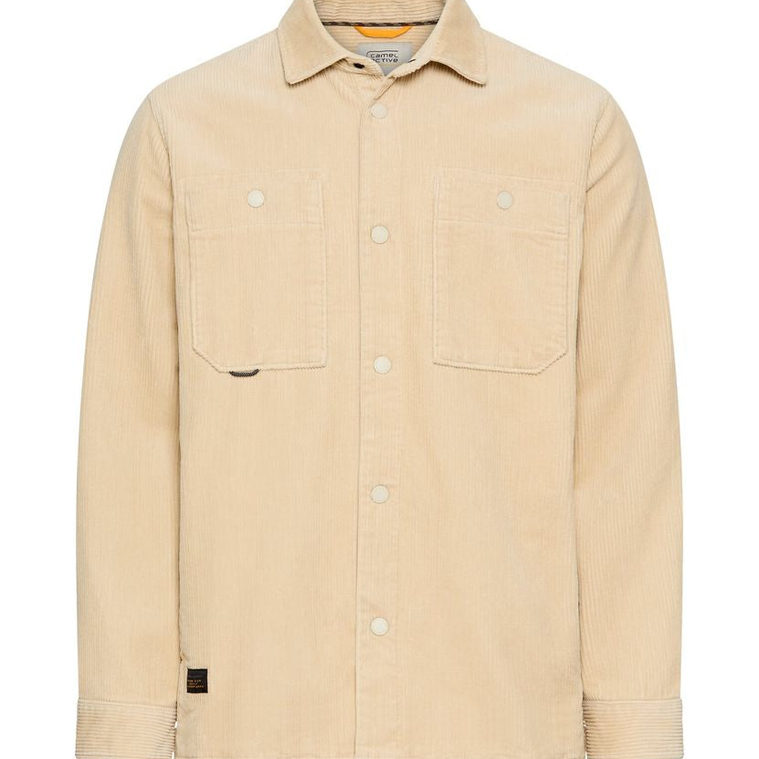 Cord Overshirt mit Druckknöpfen