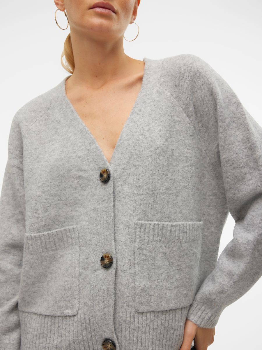VMBOOM LS V-NECK BUTTON CARDIGAN GA