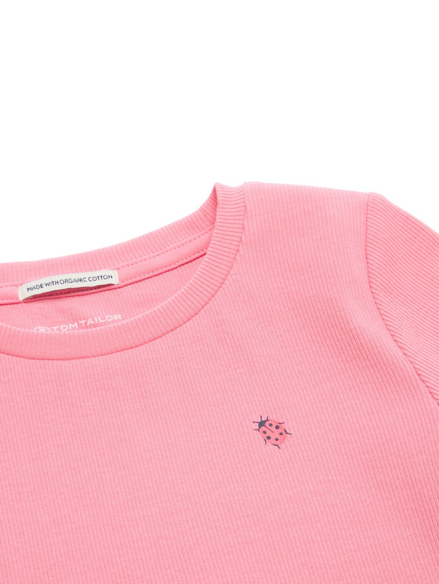 printed rib t-shirt