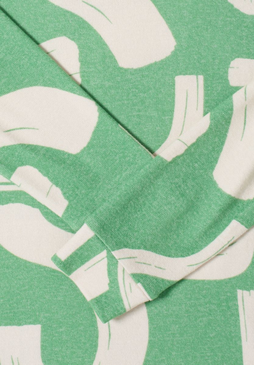 Gemustertes Melange Shirt