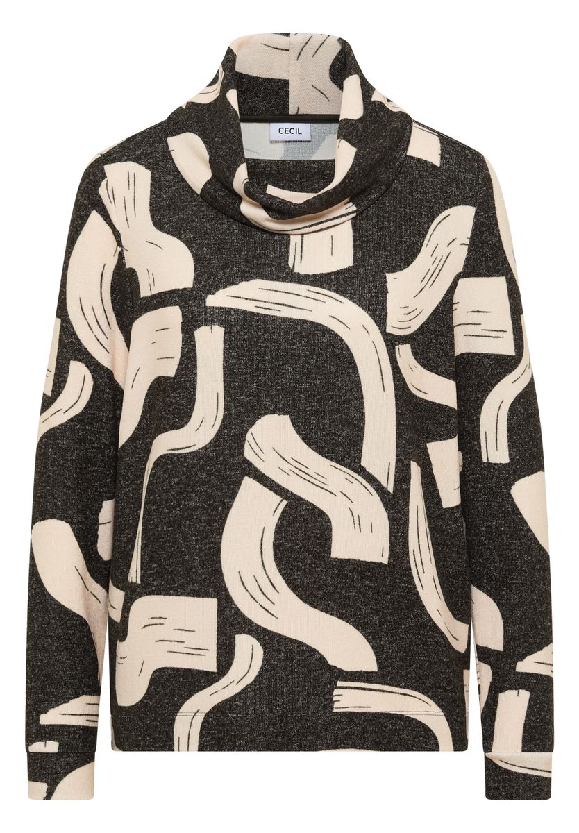 Gemustertes Melange Shirt