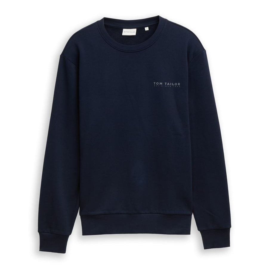 printed crew neck sweater