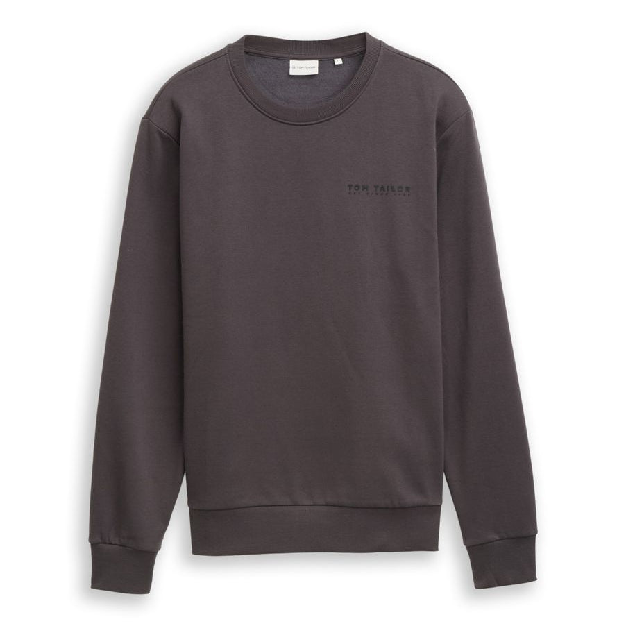 printed crew neck sweater