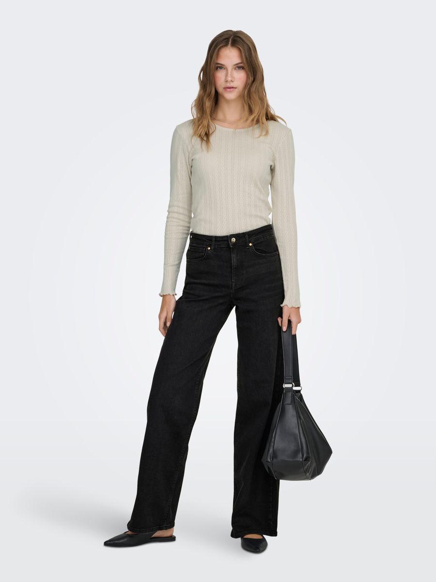 ONLMADISON BLUSH HW WIDE DNM CRO099