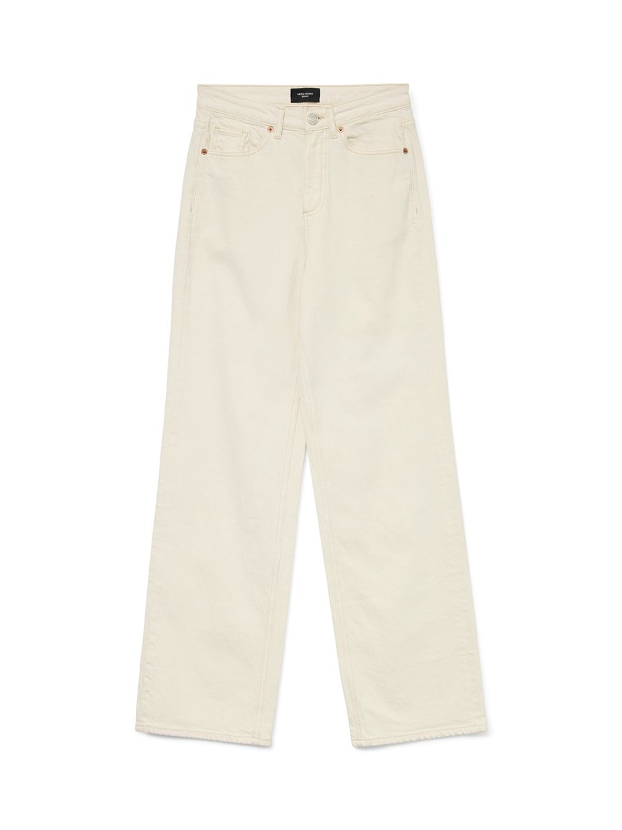 VMTESSA HR WIDE JEANS ECRU GA NOOS