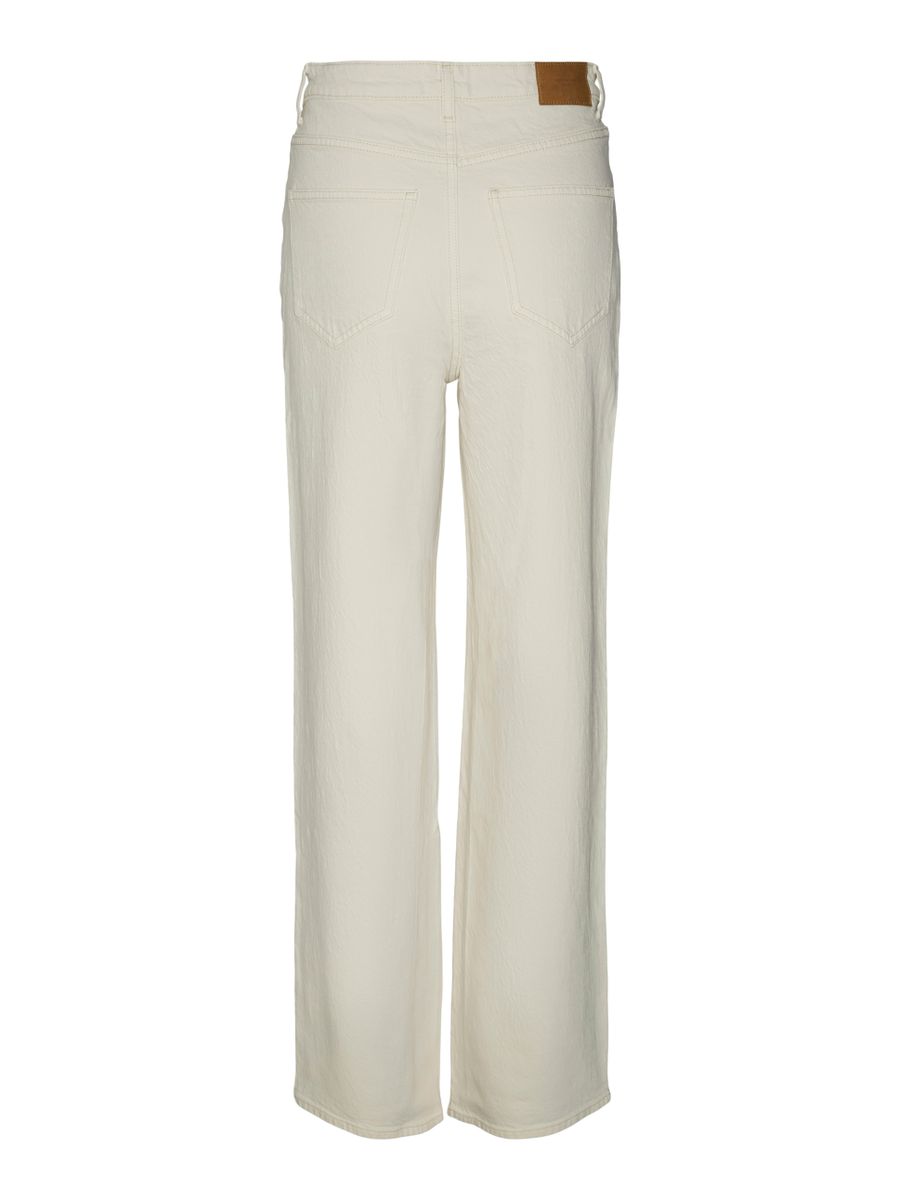 VMTESSA HR WIDE JEANS ECRU GA NOOS