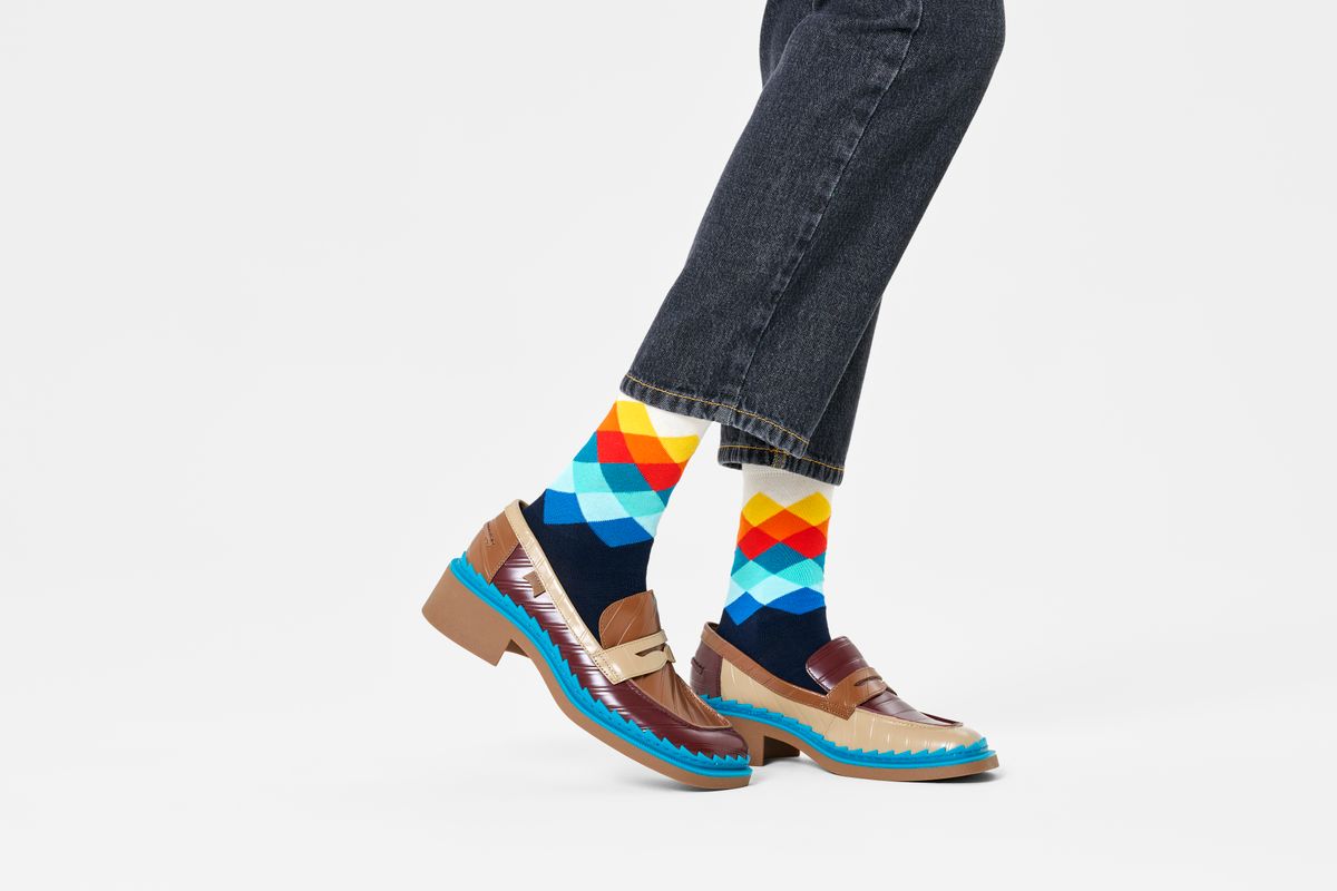 Faded Diamond Sock