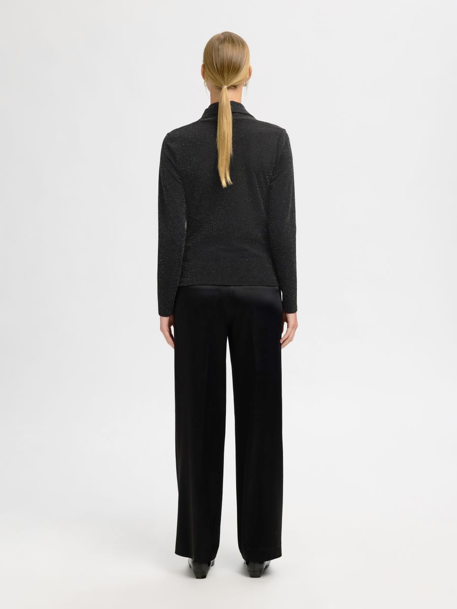 SLFSANDRA LS COWL NECK TOP