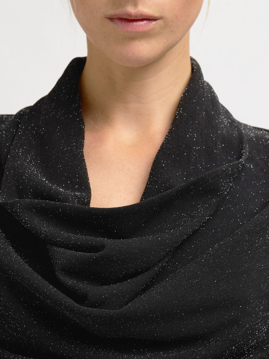 SLFSANDRA LS COWL NECK TOP