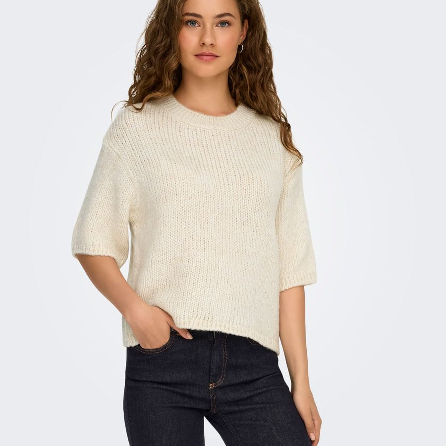 JDYLINEA S/S PULLOVER O-NECK KNT NO