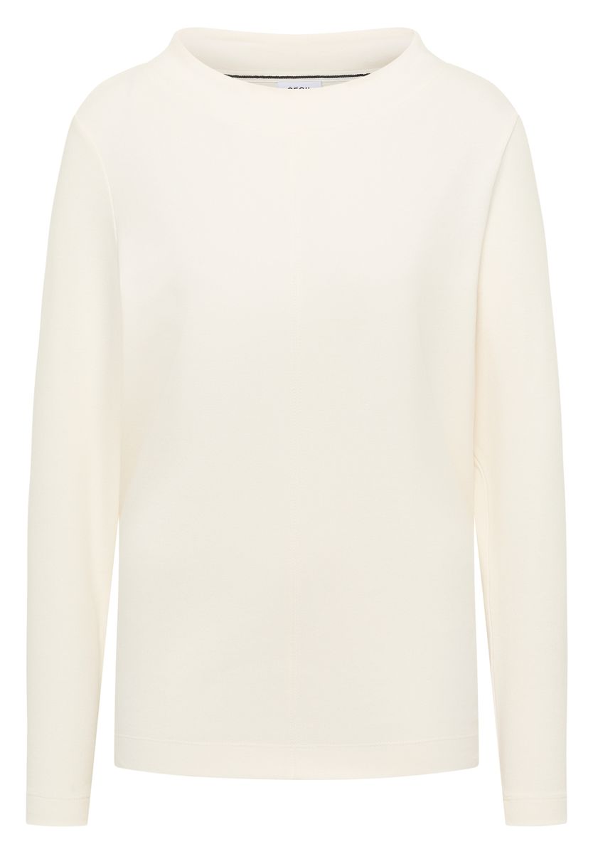 Funnelneck Shirt in Unifarbe